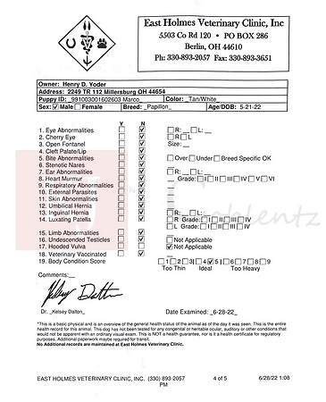 Marco Vet Check
