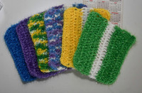 Homemade Scrubbys, Assort Colors, Made by local widow.